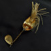 Vintage   Nemire Lures Red Ripper, 1/2oz gold fishing spoon #21788