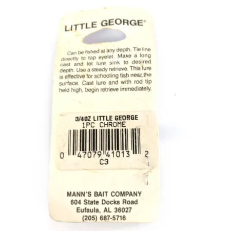 Mann's Bait  Mann's Little George, 3/4oz spinning lure #21791