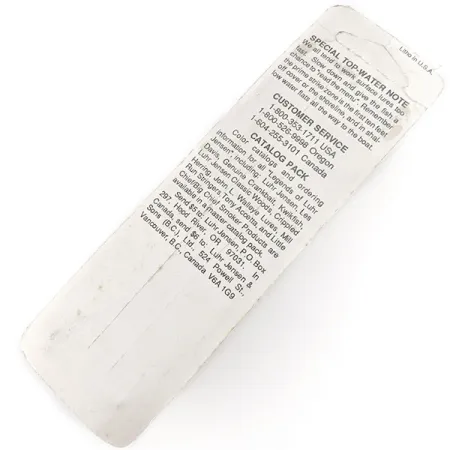 Vintage Luhr Jensen Nippin Sam Wood, 3/16oz fishing lure #21801