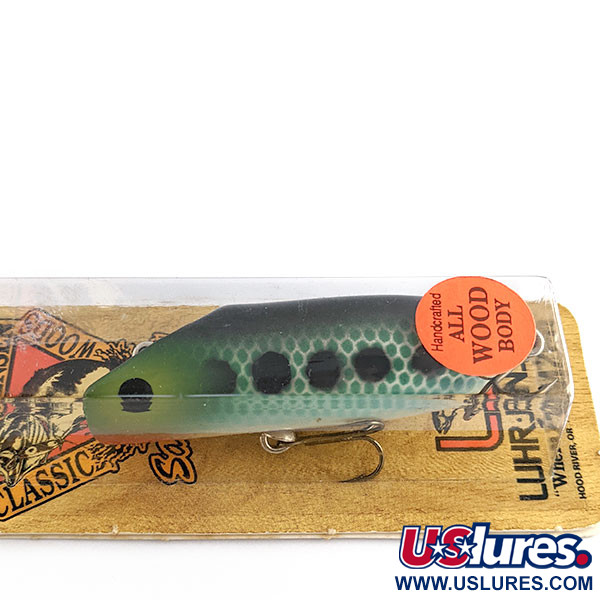   Luhr Jensen Bass Oreno Classic Woods , 1/2oz Black Bass fishing lure #21802