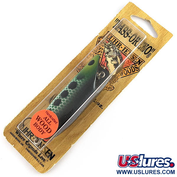   Luhr Jensen Bass Oreno Classic Woods , 1/2oz Black Bass fishing lure #21802