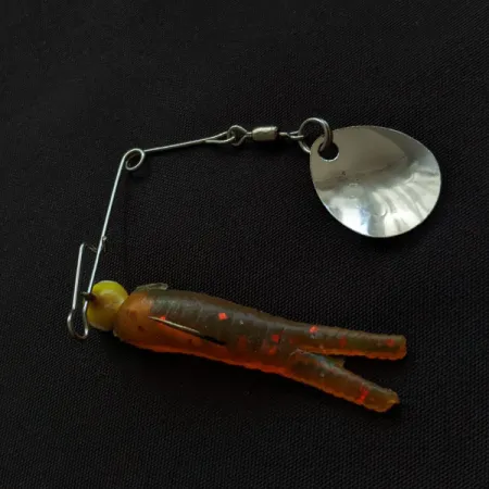 Vintage Bass Buster spinnerbait, 3/16oz nickel spinning lure #21819