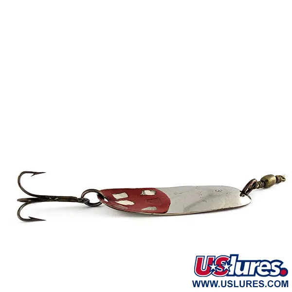 Vintage   Roy Self, 1/4oz nickel/red fishing spoon #21821