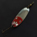 Vintage   Roi Self, 1/4oz nickel/red fishing spoon #21821