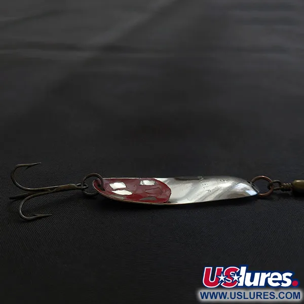Vintage   Roy Self, 1/4oz nickel/red fishing spoon #21821