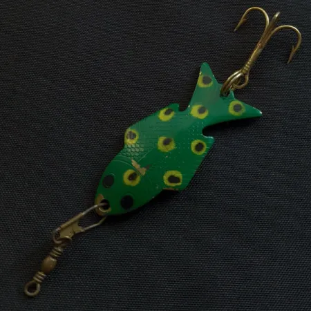 Vintage Wright & McGill Wright Fish, 1/4oz Frog fishing spoon #21825