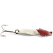 Vintage   Hunchback Minnow, 2/3oz red/white/nickel fishing spoon #21826