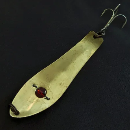 Vintage Perfection Spoon, 2/3oz Gold/Nickel/Red Eyes fishing spoon #21829