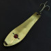 Vintage   Perfection Spoon, 2/3oz Gold/Nickel/Red Eyes fishing spoon #21829