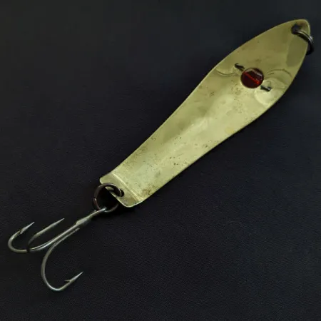 Vintage Perfection Spoon, 2/3oz Gold/Nickel/Red Eyes fishing spoon #21829