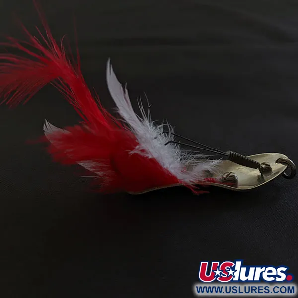 Vintage Pflueger Chum 4, 3/4oz nickel fishing spoon #21836