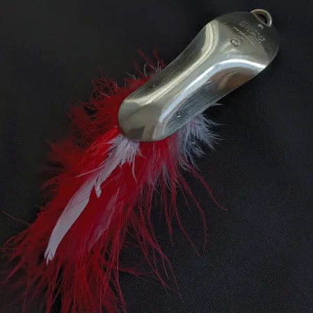 Vintage Pflueger Chum 4, 3/4oz nickel fishing spoon #21836
