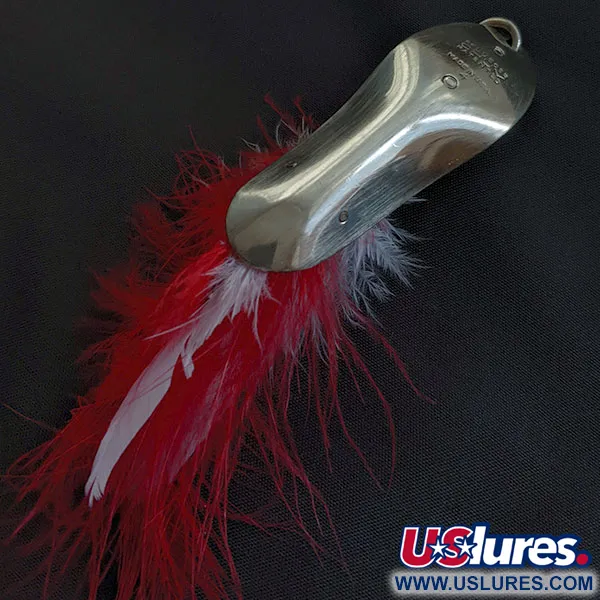 Vintage Pflueger Chum 4, 3/4oz nickel fishing spoon #21836