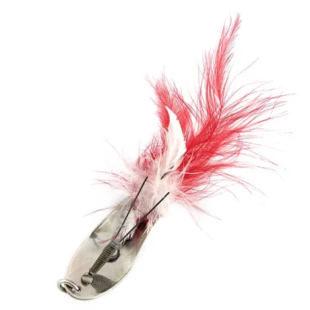 Vintage Pflueger Chum 4, 3/4oz nickel fishing spoon #21836