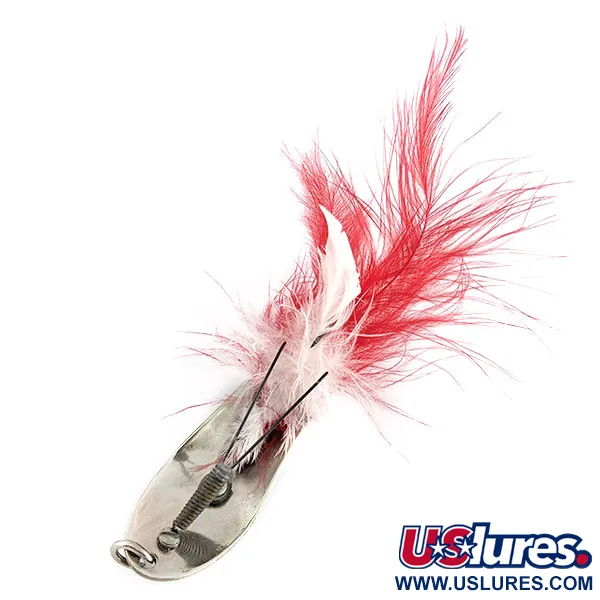 Vintage Pflueger Chum 4, 3/4oz nickel fishing spoon #21836