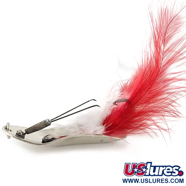 Vintage Pflueger Chum 4, 3/4oz nickel fishing spoon #21836