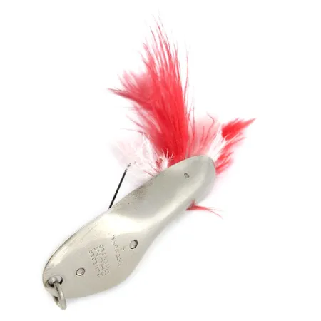Vintage Pflueger Chum 4, 3/4oz nickel fishing spoon #21836