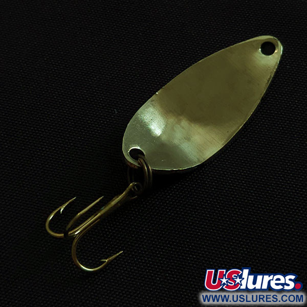 Vintage   Acme Little Cleo bubbles, 1/8oz gold fishing spoon #21841