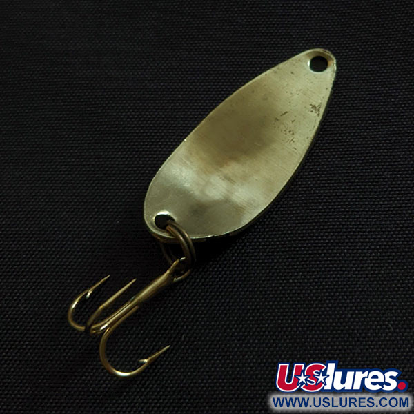 Vintage   Acme Little Cleo bubbles, 1/8oz gold fishing spoon #21842