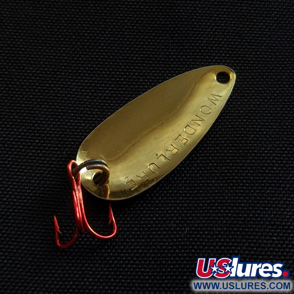 Vintage   Acme Wonderlure, 1/32oz gold fishing spoon #21848