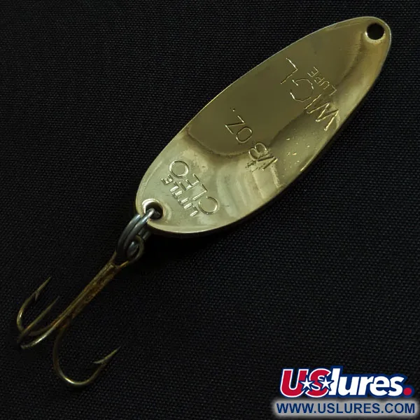 Vintage Acme Little Cleo (1980s), 1/3oz Fire tiger fishing spoon #21864