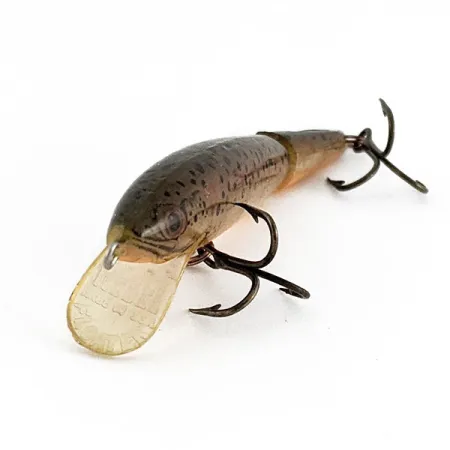 Vintage Rebel Floater F7 Jointed, 1/8oz brown trout fishing lure #21888