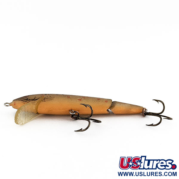 Vintage   Rebel Floater F7 Jointed, 1/8oz brown trout fishing lure #21888