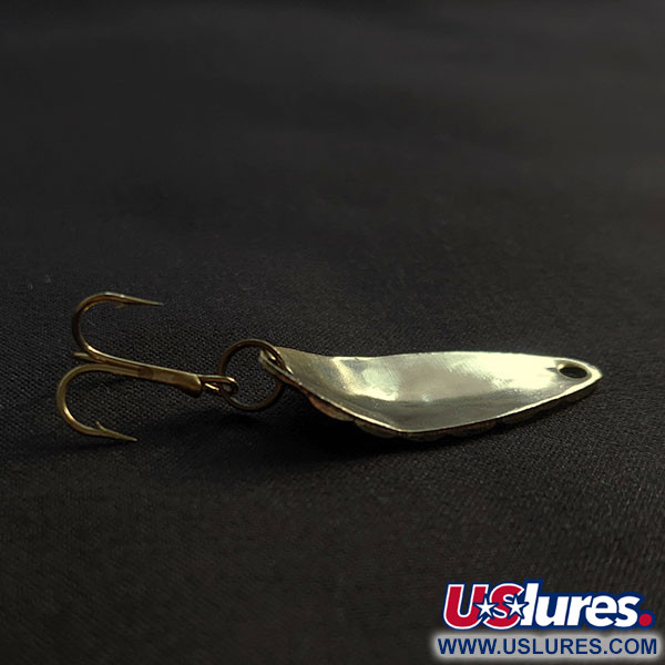 Vintage   Acme Little Cleo bubbles, 1/8oz gold fishing spoon #21895