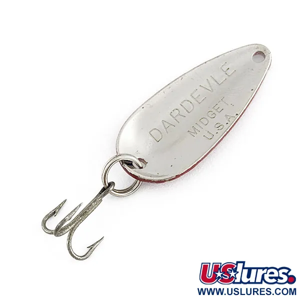 Vintage Eppinger Dardevle Midget, 3/16oz Red Devle fishing spoon #21899