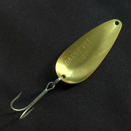 Vintage Eppinger Dardevle Imp, 2/5oz Fire tiger fishing spoon #21900
