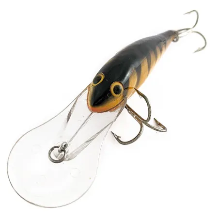 Vintage Fred Arbogast Phred’s Shadeaux Wood , 1/2oz Tiger fishing lure #21906
