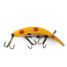 Vintage  Helin Tackle Helen Flatfish X4, 1/8oz yellow fishing lure #21911