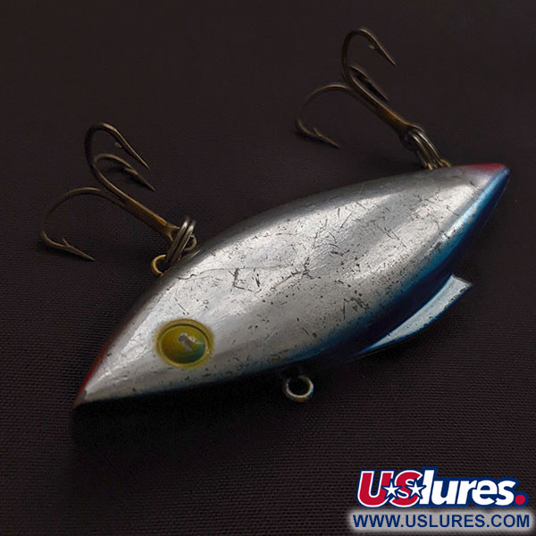 Vintage   Bill Lewis Rat-L-Trap, 1/2oz Chrome Blue Back fishing lure #21924