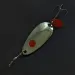 Vintage   Les Davis Hotrod, 1/4oz nickel/red fishing spoon #21929