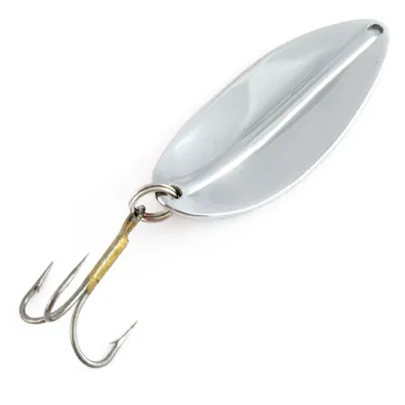 Vintage TODDCO Main Liner, 2/5oz nickel/orange fishing spoon #21933