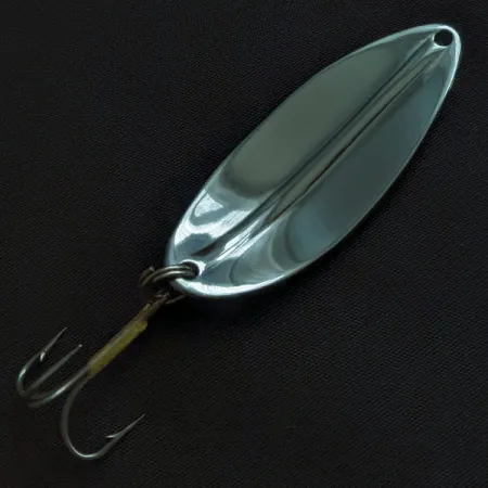Vintage TODDCO Main Liner, 2/5oz nickel/orange fishing spoon #21933