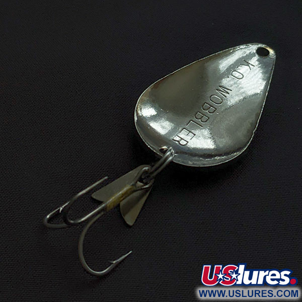 Vintage  Acme K.O. Wobbler, 1/2oz nickel fishing spoon #21934