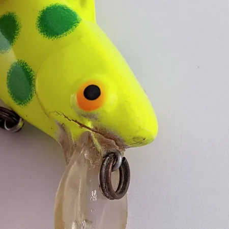 Vintage Mann's Bait  Manns Hackleback Crankbait Shad Mann , 1/4oz fishing lure #21935