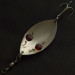 Vintage  Lanes Tackle & Bait Lane's Spark-L-Eye, 3/4oz nickel/red eyes fishing spoon #21950