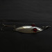 Vintage  Lanes Tackle & Bait Lane's Spark-L-Eye, 3/4oz nickel/red eyes fishing spoon #21950