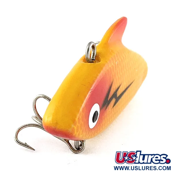 Vintage Kmart Kresge #41, 1/4oz yellow fishing lure #21951