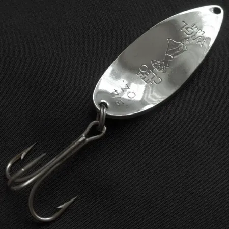 Vintage Seneca Little Cleo (Hula Girl), 3/4oz nickel fishing spoon #21961