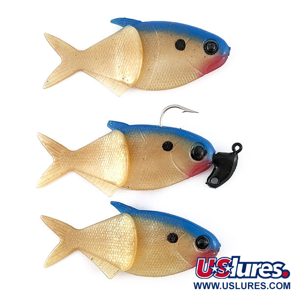  Creme Lure Co Creme Lit'l Fishie 3" Rigged Shad Blue Back, 2/5oz  fishing lure #21969