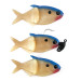  Creme Lure Co Creme Lit'l Fishie 3" Rigged Shad Blue Back, 2/5oz  fishing lure #21969