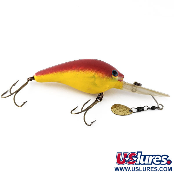 Vintage   Angler's Pride Luhr Jensen Chow Hound , 3/4oz red/yellow fishing lure #21971