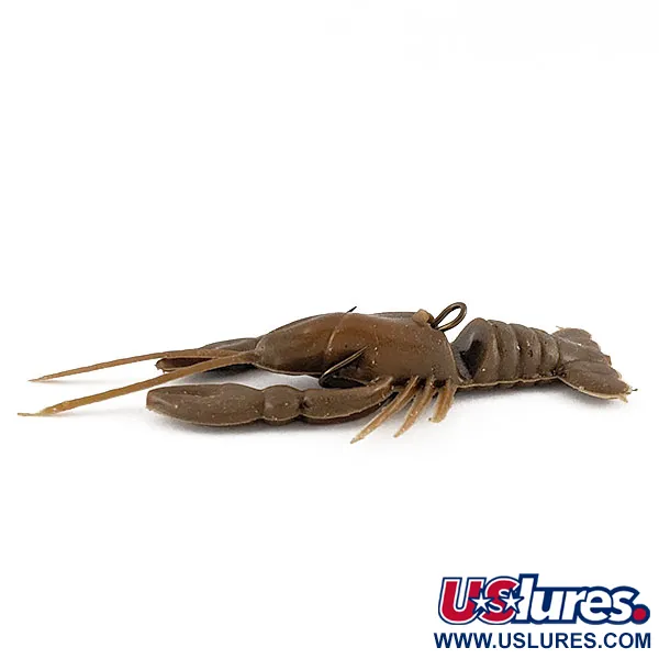 Vintage Snag Proof Original Soft Craw Brown Crawdad, 1/8oz Brown Crawdad fishing #21981