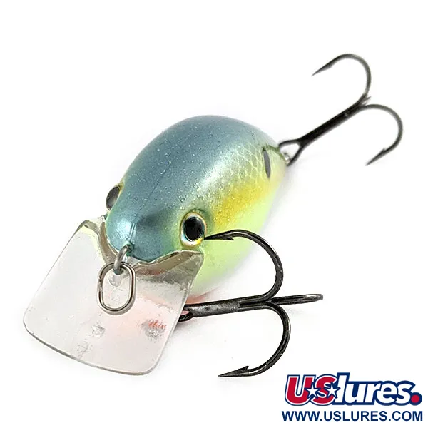 Vintage   Strike King KVD 1.5 Silent square bill, 2/5oz Chartreuse Sexy Shad​ fishing lure #21990