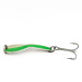 Vintage   Glen Evans Loco 2, 1/3oz white/green Glow - glows in the dark fishing spoon #22000