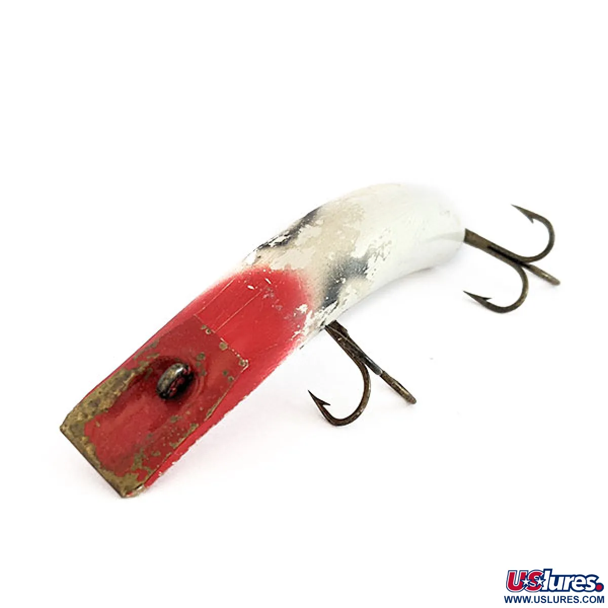 ヴィンテージルアーlazy ike lively c1960 4785-204 Vintage Kautzky lazy Ike 3, 1/3oz red head fishing lure #22010