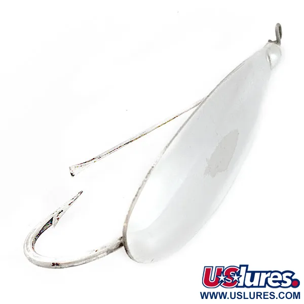 Vintage   Johnson Silver Minnow,  silver fishing spoon #22012